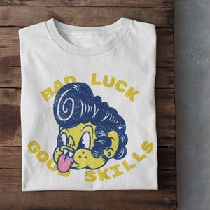 Rockabilly T shirt / Rockabilly Cartoon T shirt / Vintage Pinup / Psychobilly / Rockabilly Girl / Hot Rod / Greaser Pinup Doll Retro Cartoon