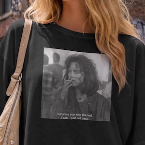 Maglietta Veronica You Look Like Hell, divertente citazione da film cult.