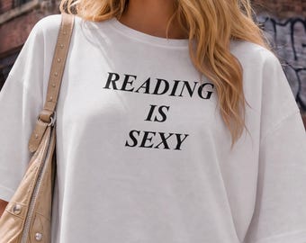 Reading Is Sexy T shirt | Bookworm | Brain Is New Sexy | 2000s | aesthetics | y2k