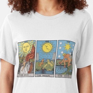 The Sun The Moon The Star Tarot Cards T shirt - Unisex - %100 Cotone