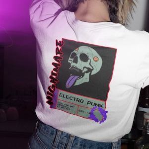 Acid Skull T-Shirt: Trippy Skeleton, Urban Streetwear