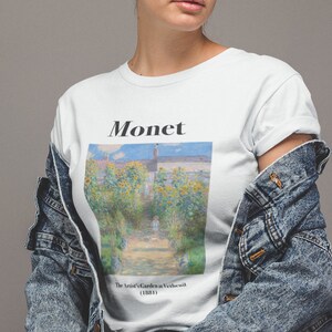 Monet T-Shirt: The Artist&#39;s Garden at Vétheuil Painting