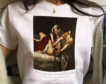 Judith Slaying Holofernes T shirt / Beheading / Artemisia Gentileschi / Historical T shirt / Renaissance / Femme Fatale