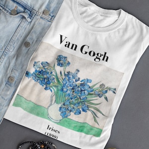 Van Gogh Irises T-shirt: Vintage Floral Art Graphic Tee