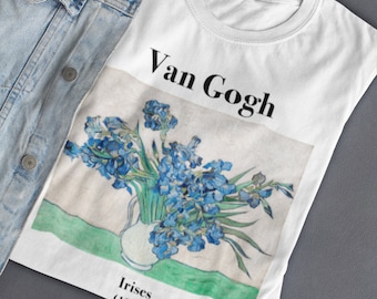 Van Gogh Irises T-shirt: Fine Art Print, Cotton Tee