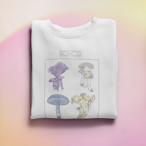 Cute Mushroom T shirt / Trippy Mushroom / Fungi / Cool / Hype / tmblr t shirt, vintage t shirt , 90s t shirt / Mushroom Cartoon Drawing
