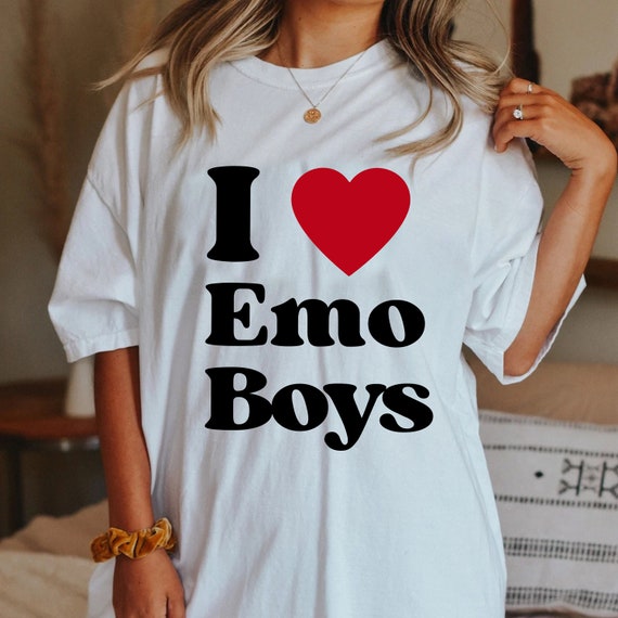 I Love Emo Boys Shirt Emo Shirt I Heart Emo Boys Emo -  Israel
