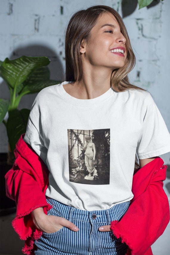 nude vintage  ART Tシャツ Vintage Nude T Shirt - Retro Old Black and White T Shirt - Nude T