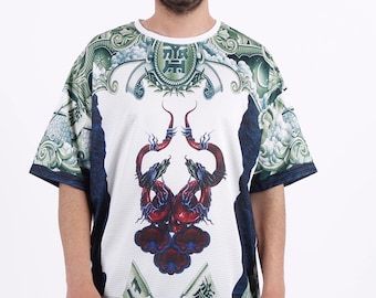 Oversized Dragon T-shirt - Japanese Chinese Style Tee - Etsy