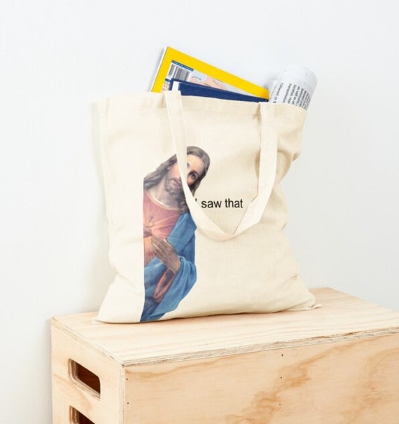 Jesus Faith Over Fear Tote Bag