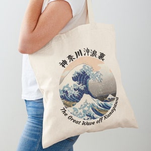 Great Wave Of Kanagawa Tote Bag - Hokusai - Japan Art - Art Tote