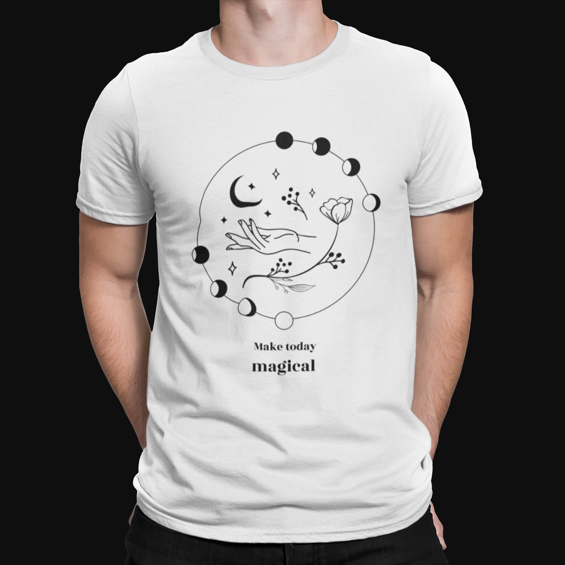 Moon Child T shirt / Moon Shapes T shirt / Zodiac / Astrology Etsy