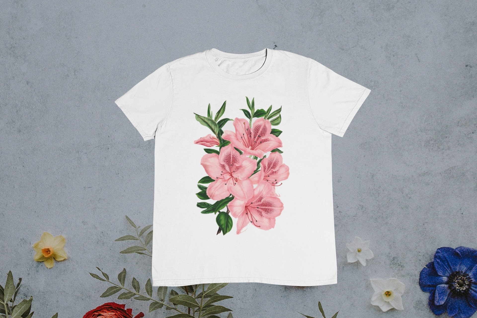 Pink Flowers T Shirt Flower T Shirt Summer Flowers T Shirt Retro Flowers  Vintage Flowers - Etsy