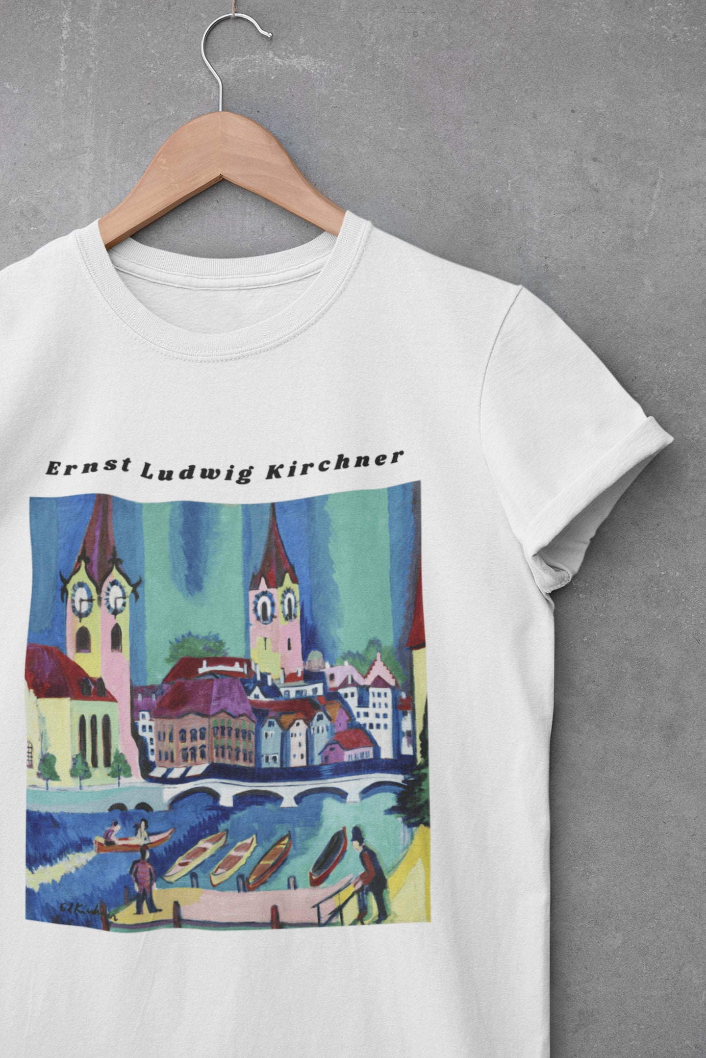 Ernst Ludwig Kirchner T-Shirt: Davos in Winter, Expressionism Art