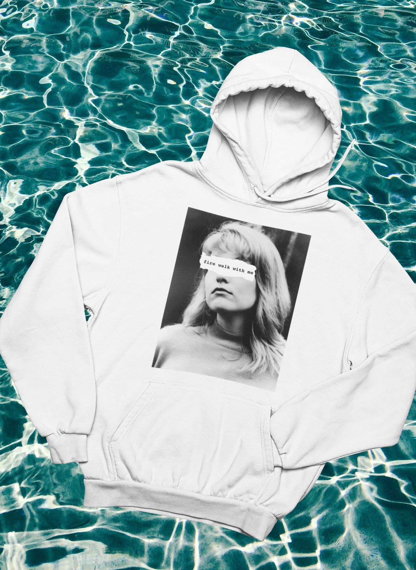Felpa Con Cappuccio Twin Peaks - Athletic Heather, Taglie S-3XL, Stampa USA