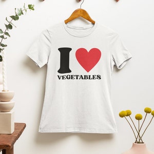 I Love Vegetables Heart Of Veggies Fun T-Shirt Vegan I Love Vegetables Heart Of Veggies Fun T-Shirt Vegan
