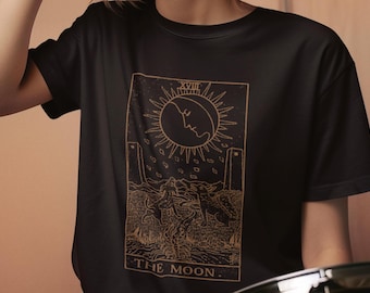 The Moon T shirt - Tarot - The Sun - Death - The Star