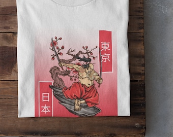 T-shirt tatouage samouraï japonais : art Irezumi Wabori