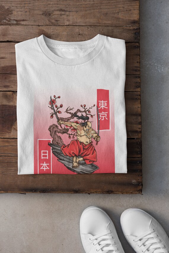 T-shirt Style Tattoo Japonais - Taille M - Occasion En Très Bon état - 100% Coton