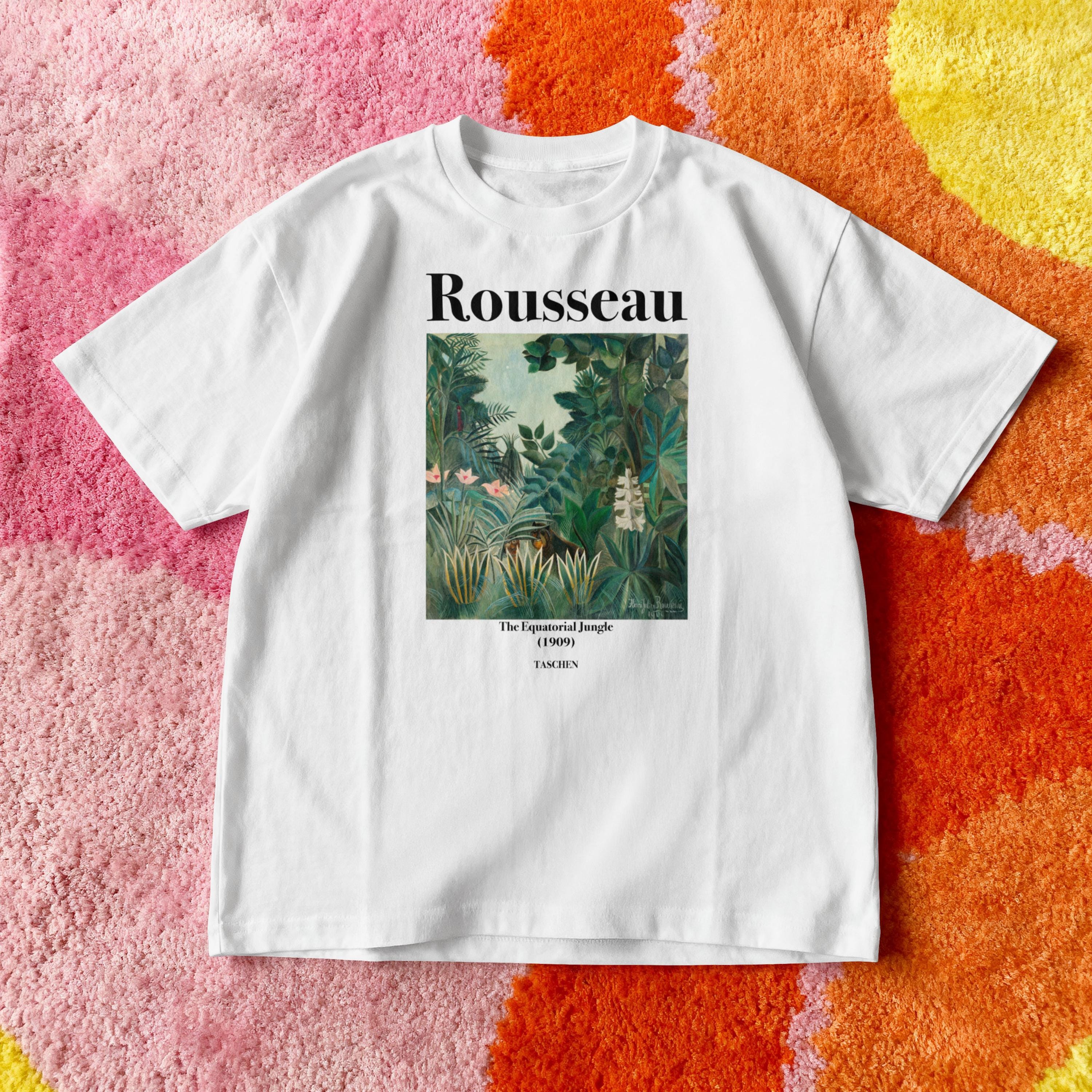 ルソー 赤道ジャングル Tシャツ、アンリ・ルソー アート Tシャツ、熱帯