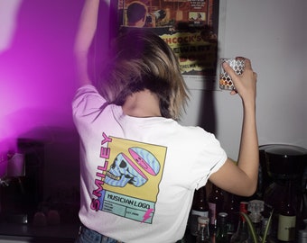 New name! ONLINE STORE / DRESS HIPPY/FACE TWO SKULL L/S