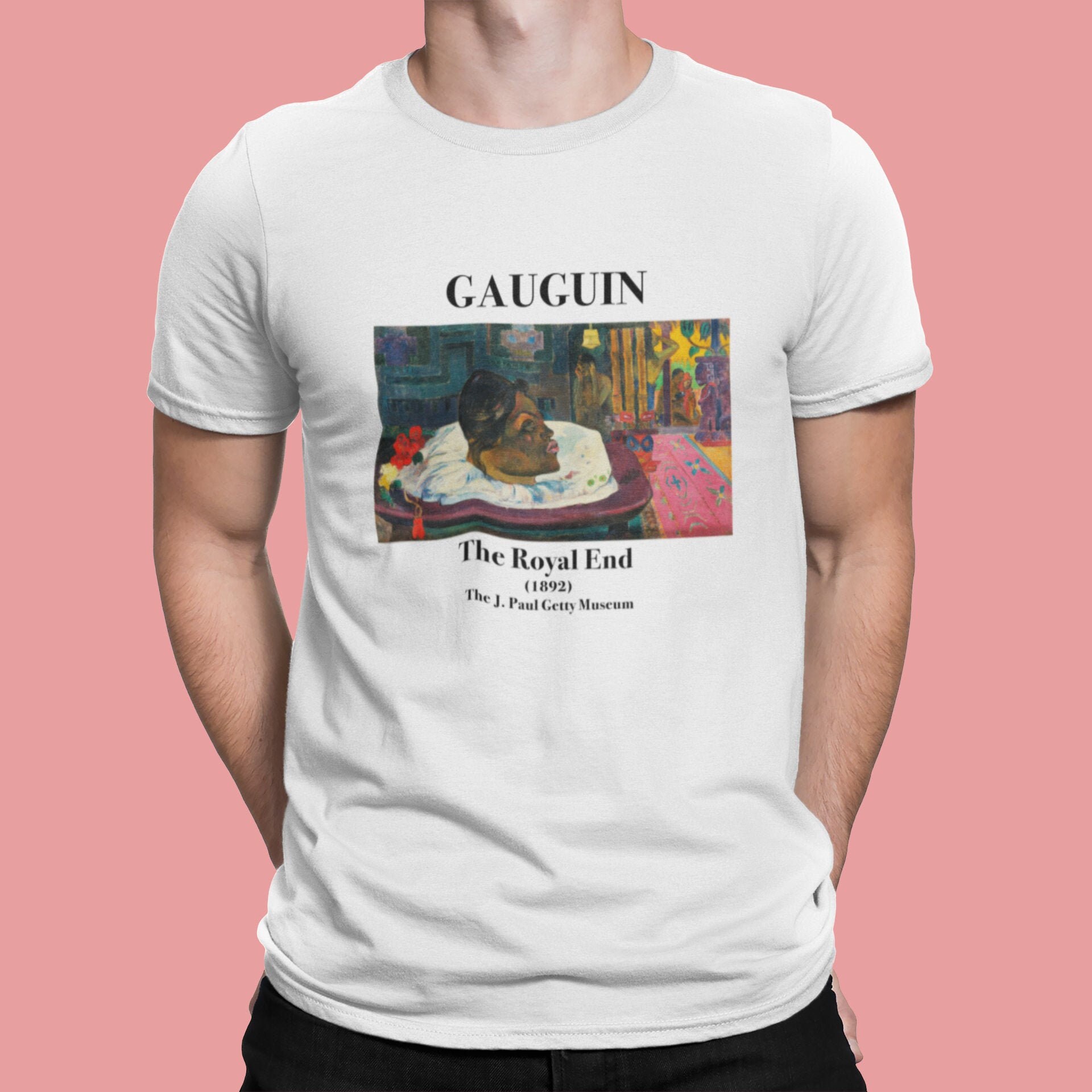 Paul Gauguin T-shirt: the Royal End (arii Matamoe) Vintage Art Tee 