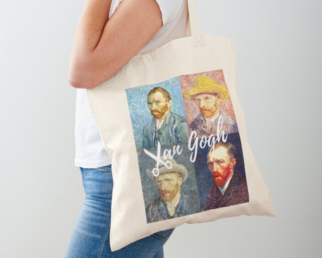 CafePress Van Gogh Irises Tote Bag – Natural Canvas Reusable Shopping Bag, Two Size Options - View #7