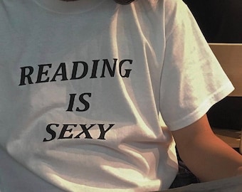 Reading Is Sexy T shirt | Bookworm | Brain Is New Sexy | 2000s | aesthetics | y2k