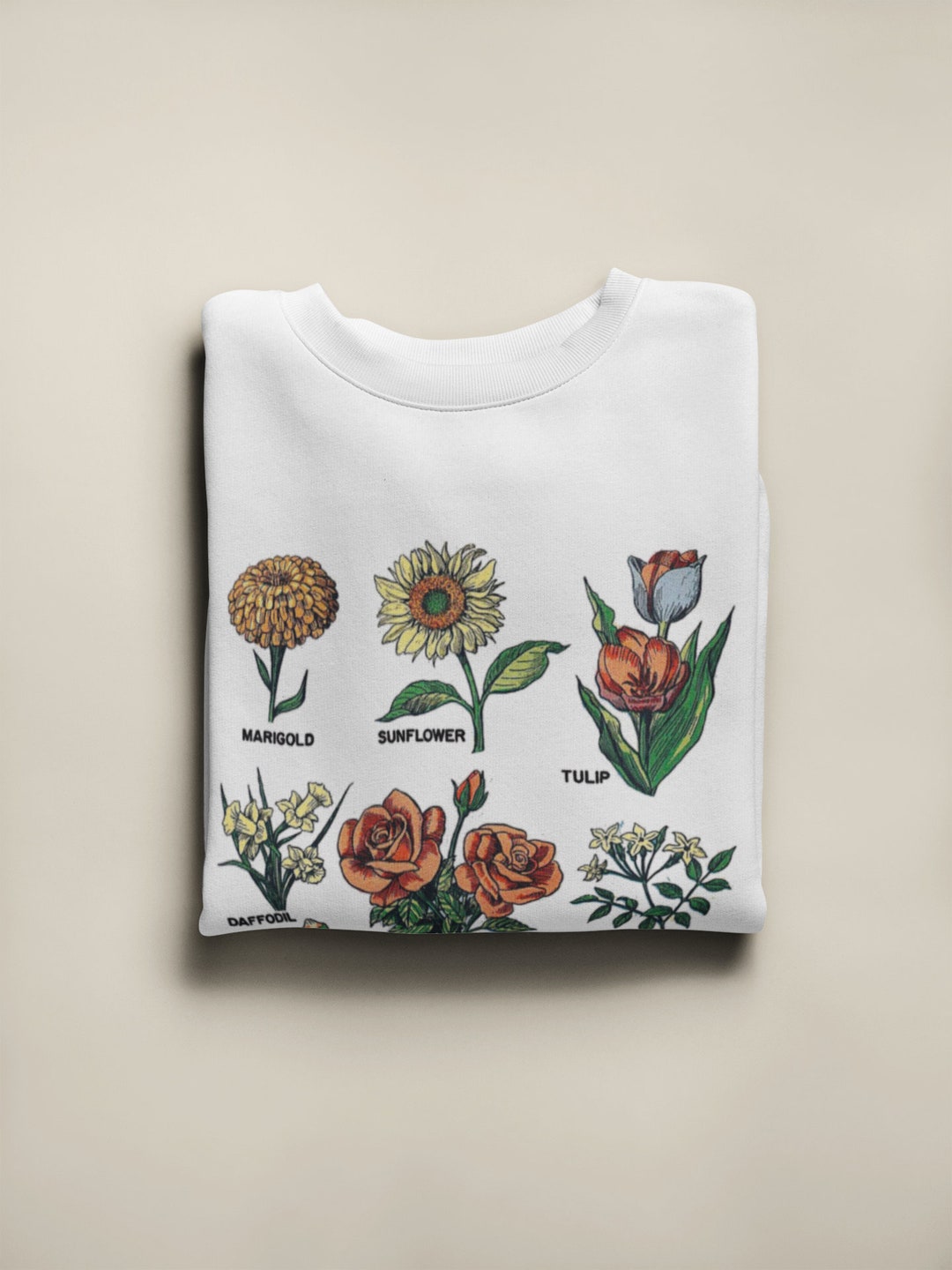  Tulip Watercolor Flower Nature Bouquet Flora T-Shirt