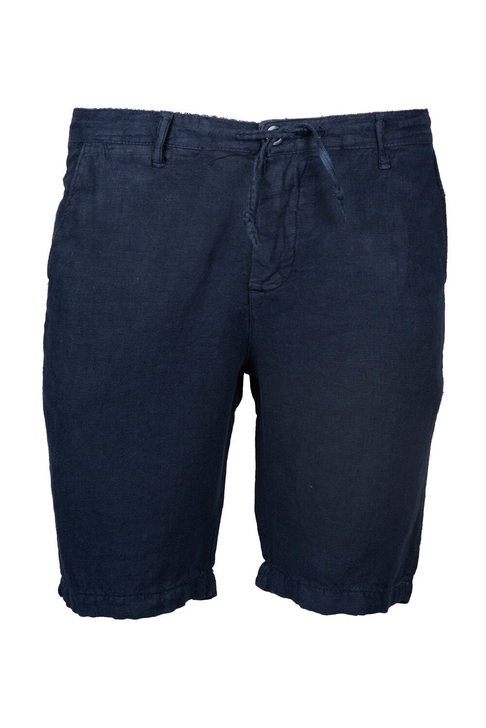 Image of Linen Men Shorts - Orange Navy Blue Sand Khaki Summer Beach Gifts For Him