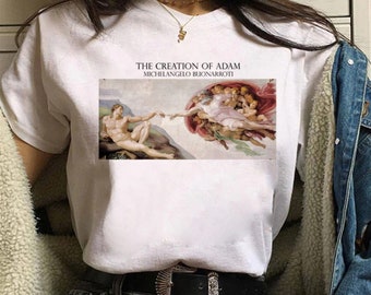 Creation Of Adam T shirt / Michelangelo T shirt / Art T shirt / %100 Cotton