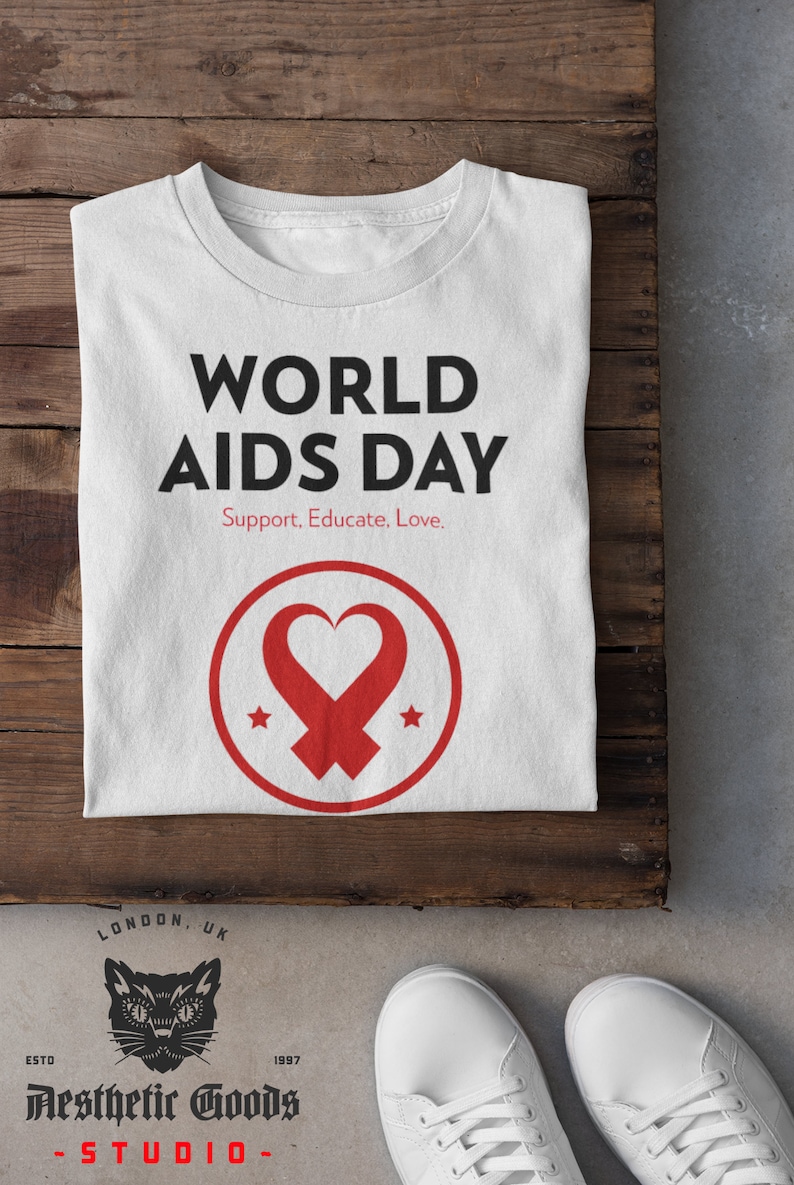 World Aids Day T Shirt / Aids T Shirt / HIV Positive T Shirt / - Etsy