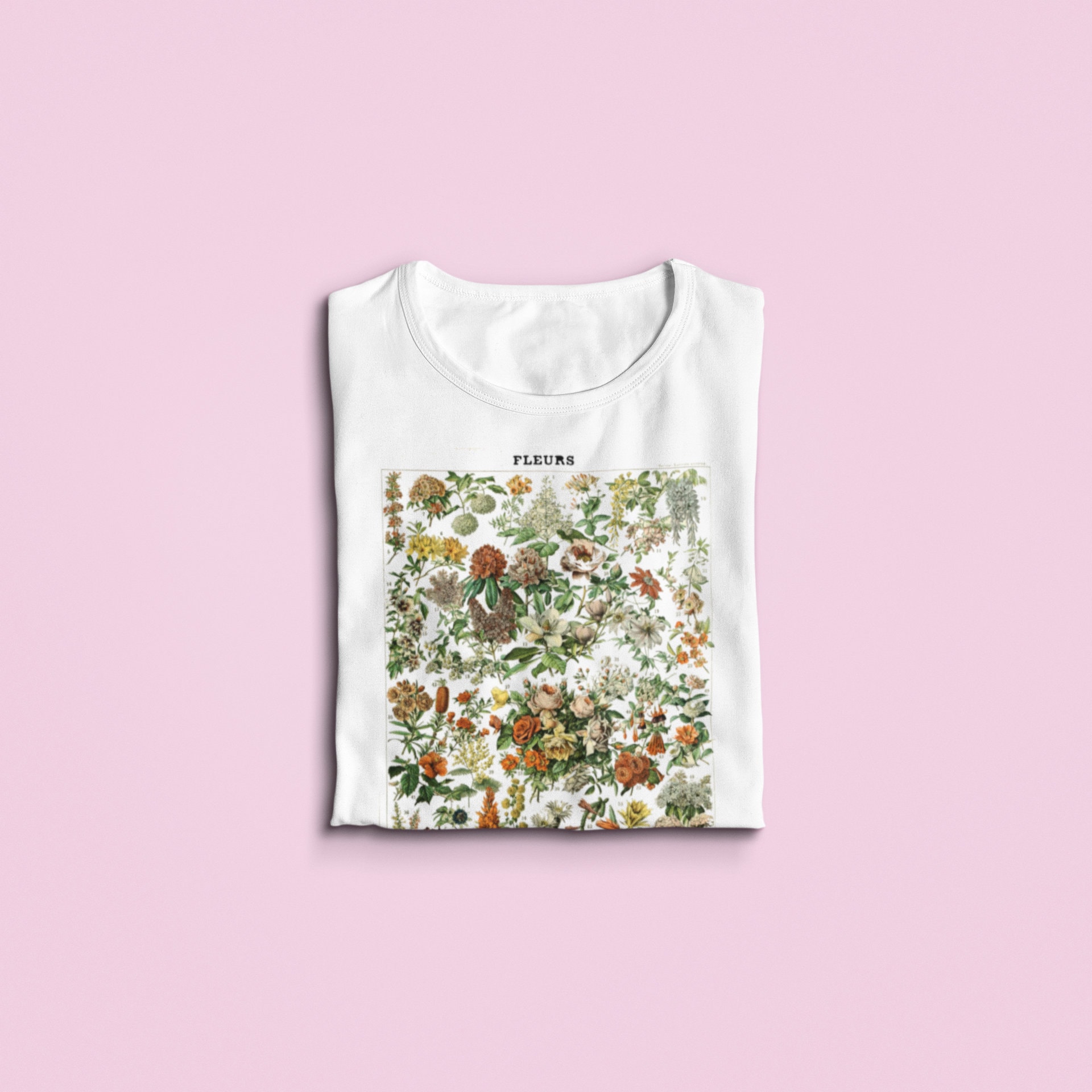 Adolphe Millot Fleurs Flower Kinds T Shirt Art Drawing - Etsy