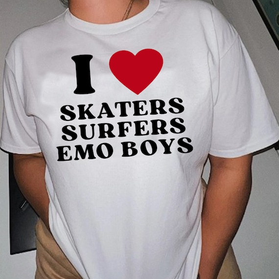 I Love Emo Boys Shirt Emo Clothing Emo Gifts T Shirt for 