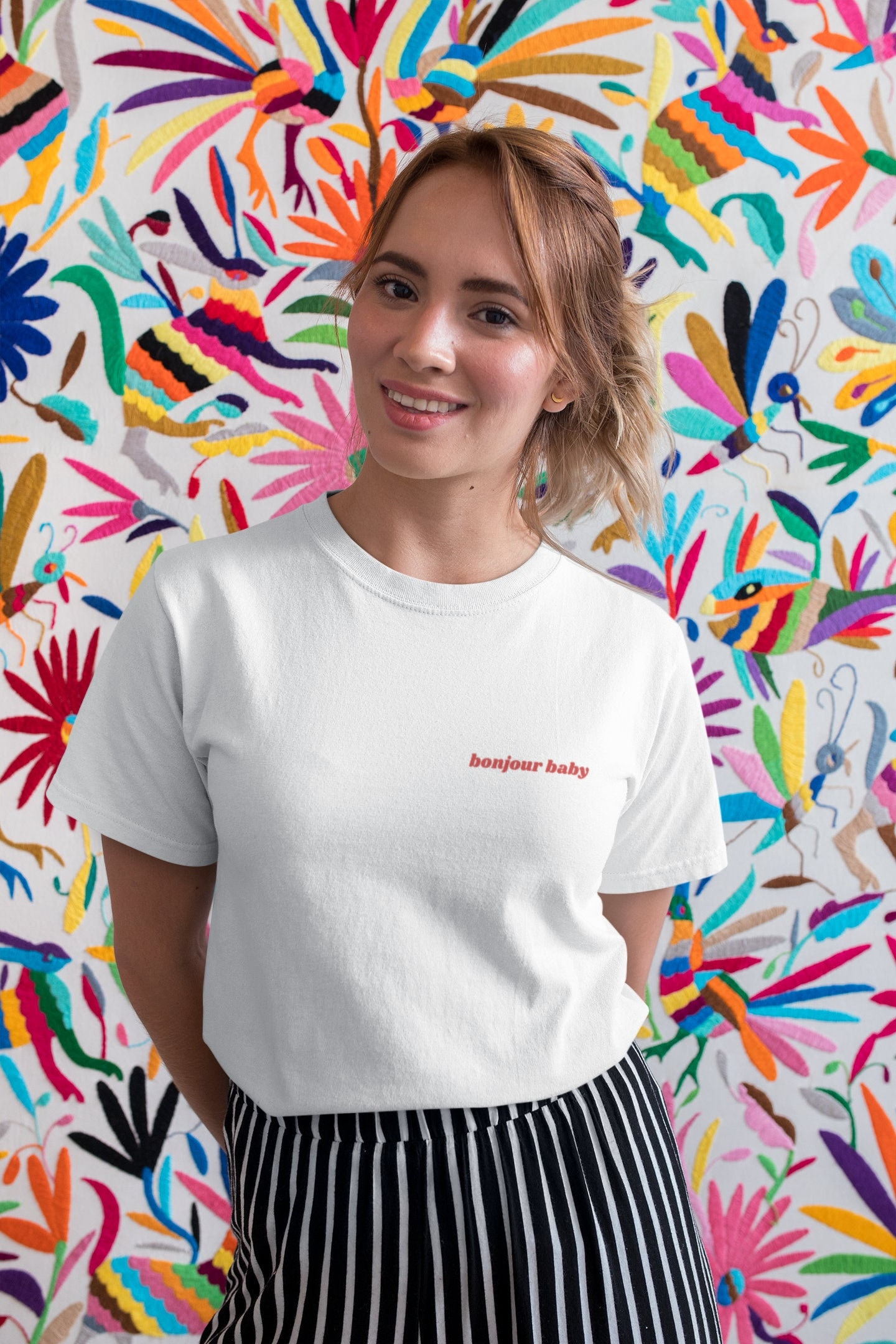 トップス Hello Bonjour! Beautiful T Shirts Bonjour Baby T Shirt / Hello Baby / French T Shirt / French