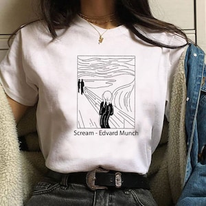 The Scream by Edvard Munch T Shirt - Art - Painting
