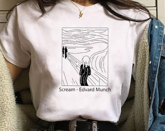 The Scream by Edvard Munch T Shirt - Art - Painting