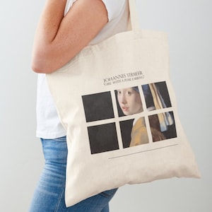 Vermeer &#39;Girl With Pearl Earring&#39; Cotton Tote Bag