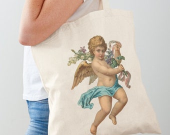 Sacola de lona Angel: sacola de compras reutilizável