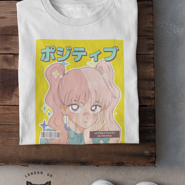 Japan Anime Manga Girl T shirt / Manga Illustration / Dragon  / Japanese Comics / Kawaii / 4