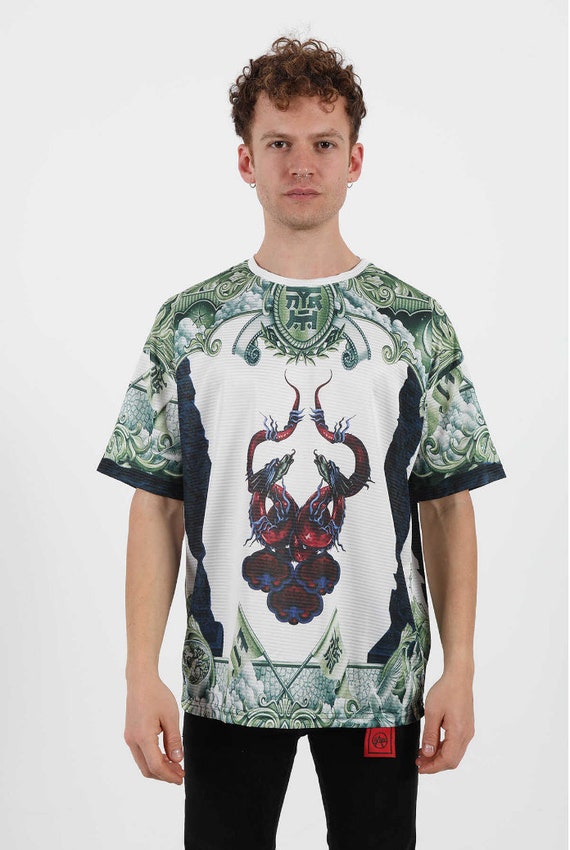Oversized Dragon T-shirt - Japanese Chinese Style Tee - Etsy