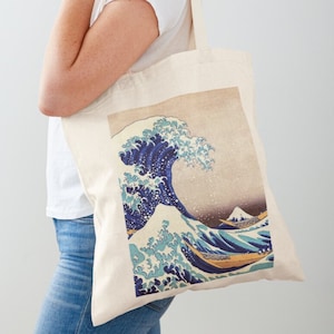 Great Wave Of Kanagawa Tote Bag - Hokusai - Japan Art - Art Tote