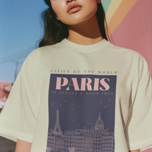 Paris Graphic T-Shirt: Eiffel Tower, France Travel Tee