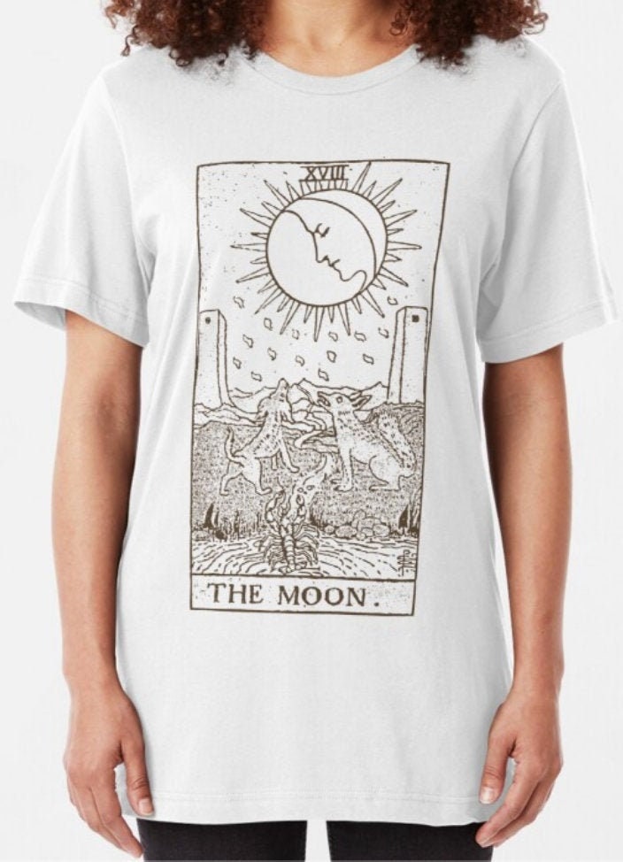 The Moon T Shirt Tarot the Sun Death the Star | Etsy