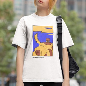Abstract Dog Painting T-shirt - Surreal Pop Art Dog Tee