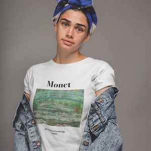 Claude Monet T-Shirt: Japanese Footbridge Art