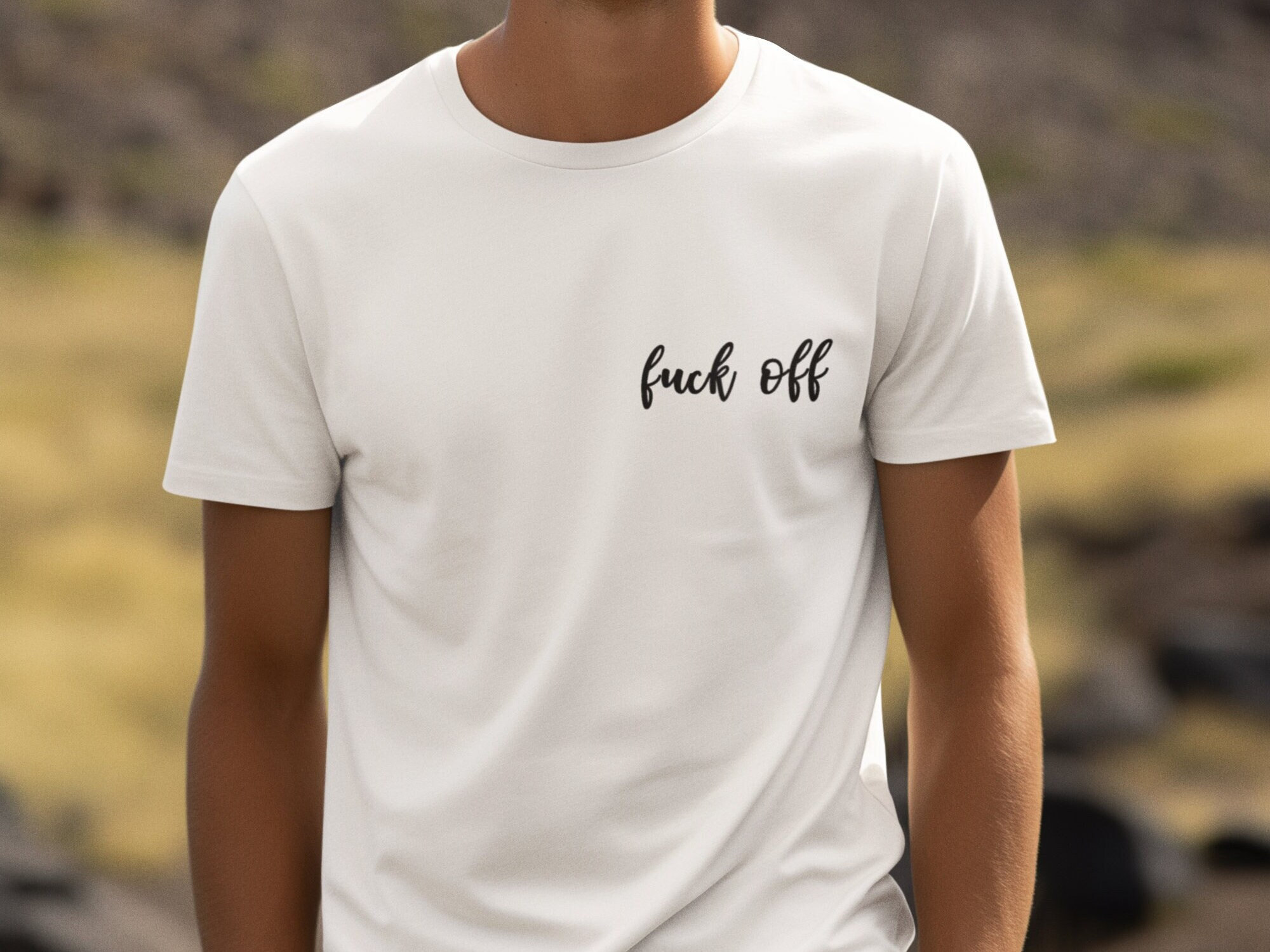 Fuck off T-shirt: Unisex Novelty Tee - Etsy