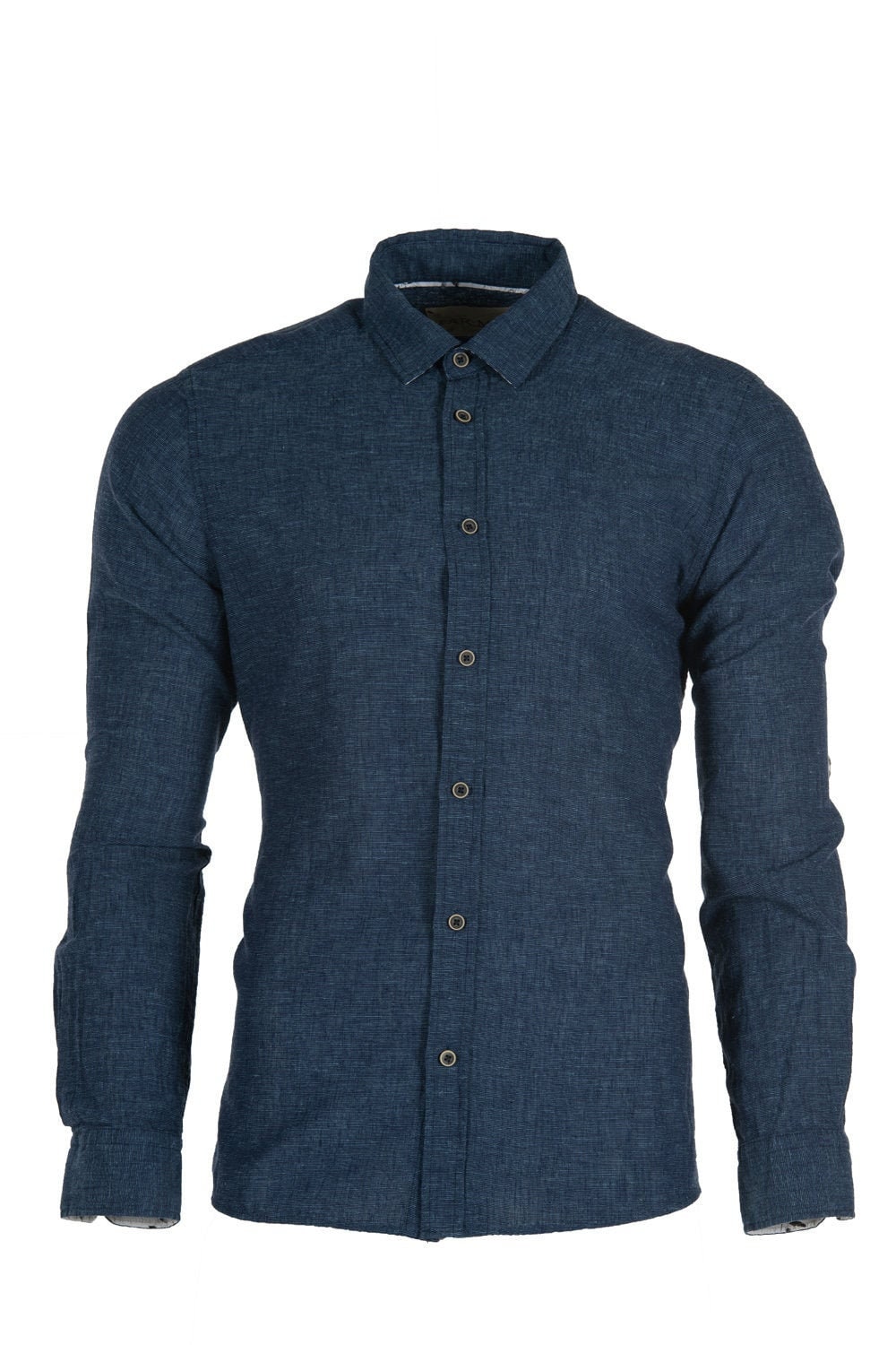 Image of Linen Style Shirt %100 Cotton - Gift For Him Elegant Casual Formal Summer Beach Dress