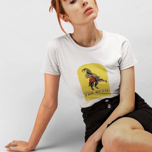 Retro Devil Best friends T shirt - 70s - Humour - Dark Humour - Satan - Devil