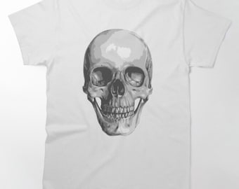 Camiseta Caveira: Camiseta Vintage com Estampa de Esqueleto